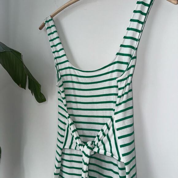 Rails Meg Stripe Tie Waist Cotton Dress - Size M - Picture 10 of 10
